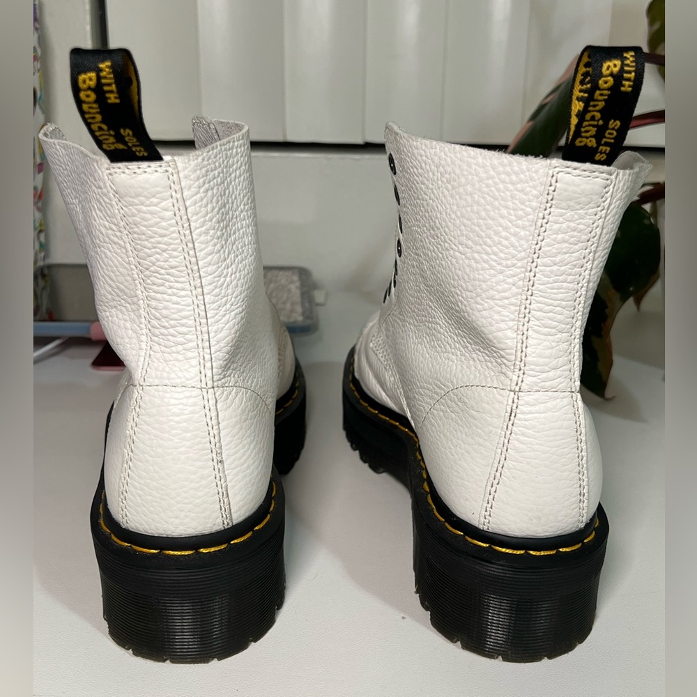 Dr. Martens White Combat Boots - Picture 16 of 16